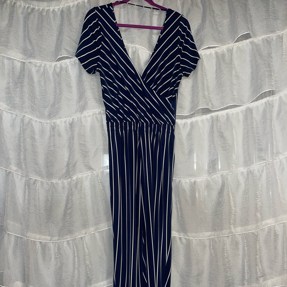 Navy Romper